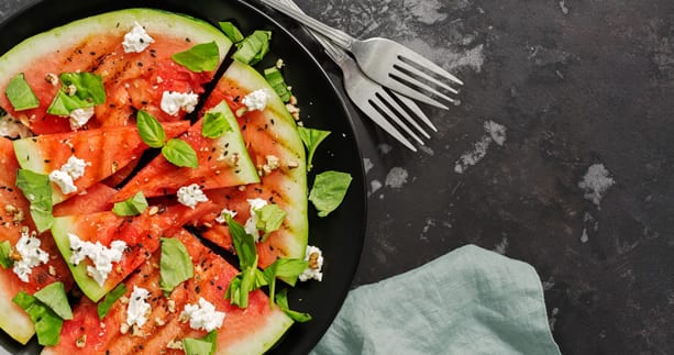 watermelon salad wine pairing recipe